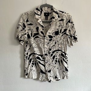 Black and White H&M Button-Down